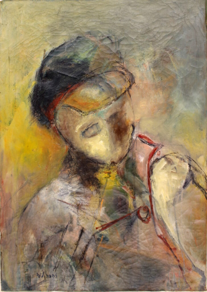 לופו זהבה פורטרט עם כובע – מוקדם